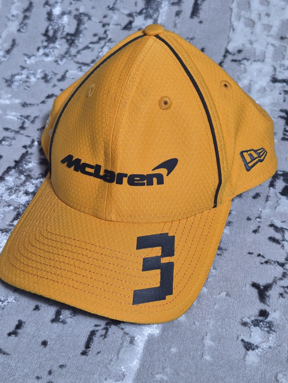 New Era McLaren Peach and Yellow 9FORTY Adjustable Hat